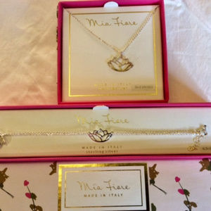 Mia Fiore Sterling Silver 925 Necklace & Bracelet